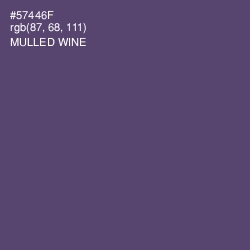 #57446F - Mulled Wine Color Image